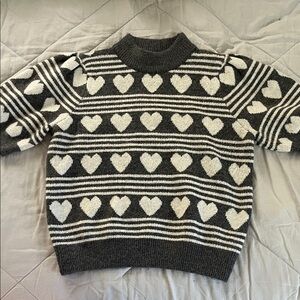 English Factory Heart Sweater Top